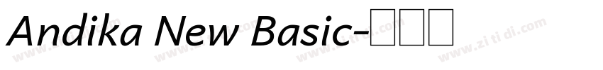 Andika New Basic字体转换